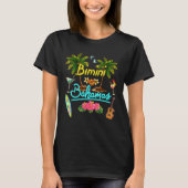 Bimini Bahamas Beach Summer Palm Surf Sun Set Palm T-shirt (Voorkant)