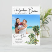 Bimini Bahamas Destination Wedding Sla de datum op (Staand voorkant)