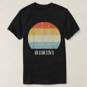 Bimini Bahamas  Retro Sailboat Vacking T-shirt (Design voorkant)