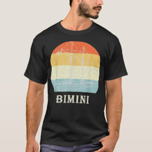 Bimini Bahamas  Retro Sailboat Vacking T-shirt