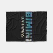 Bimini Bahamas Tropical Island Beach Fleece Deken (Voorkant (Horizontaal))