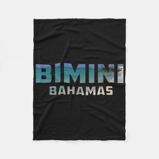 Bimini Bahamas Tropical Island Beach Fleece Deken (Voorkant)