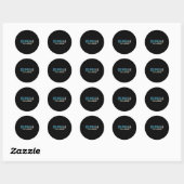 Bimini Bahamas Tropical Island Beach Ronde Sticker (Vel)