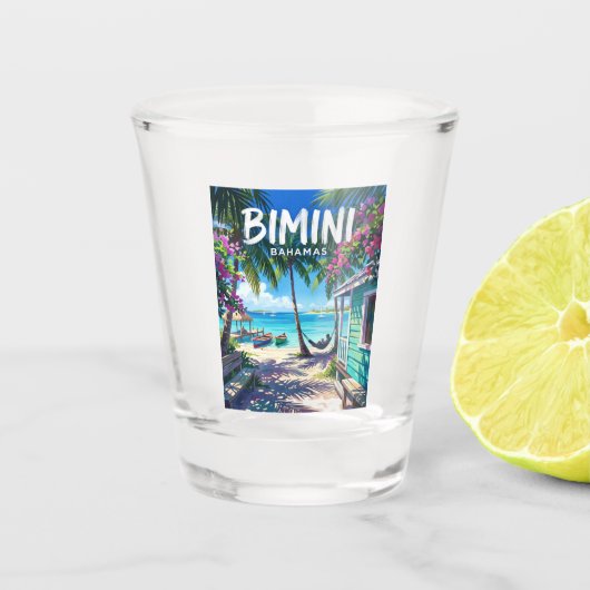Bimini-eilanden Bahama's Shot Glas (Voorkant)