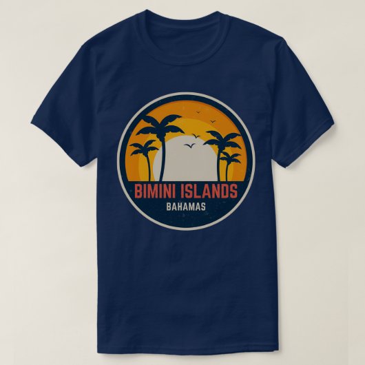 Bimini-eilanden Bahamas T-shirt (Design voorkant)