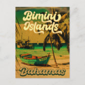 Bimini Islands Bahamas 60s Retro  Souvenirs Briefkaart (Voorkant)