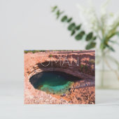 Bimmah Sinkhole, Oman Reisansichtkaart Briefkaart (Staand voorkant)