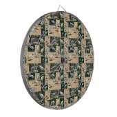 Bin Chicken Chronicles: Fotocollage van het Ibis Dartbord (Voorkant Links)