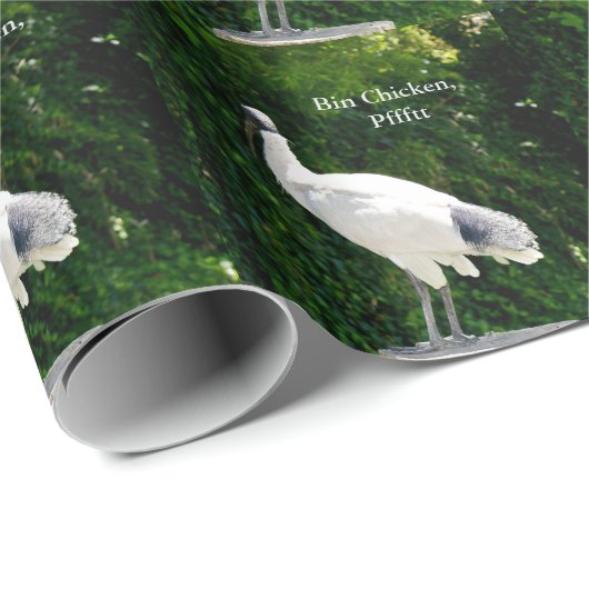 Bin Chicken Pfftt (Ibis) Gift Wrapping Paper Cadeaupapier (Rol Hoek)