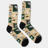 Bin Chicken Photo Collage, Crew-Sokken Sokken (Rechts)