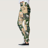 Bin Chicken Photo Collage, Leggings (Links)