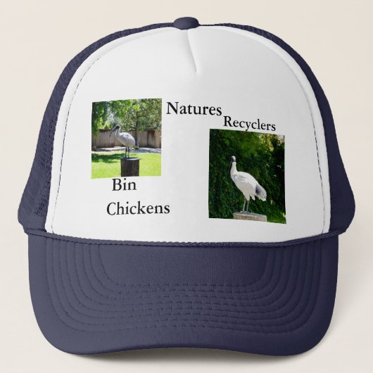 Bin Chickens (Ibis) Unisex Truckers Pet (Voorkant)