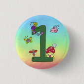 Bin Eins, grün Button (Voorkant)