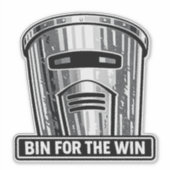 Bin Sentinel: Bin voor de Win Helm Sticker (Voorkant)