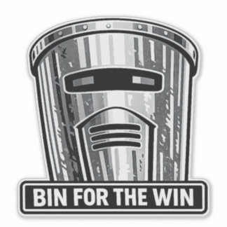 Bin Sentinel: Bin voor de Win Helm Sticker