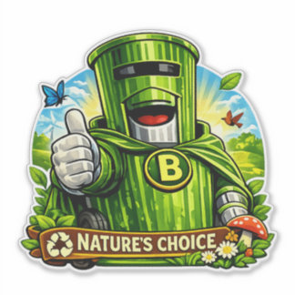 Bin Sentinel: Nature's Choice Wielbak Sticker