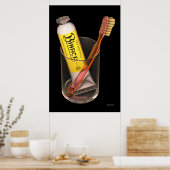 Binaca Toothpaste Poster (Keuken)