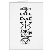 Binair Bericht 1974 Wenskaart (Voorkant)