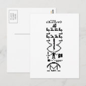 Binair Bericht van 1974 Briefkaart (Voorkant / Achterkant)