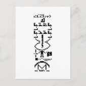 Binair Bericht van 1974 Briefkaart (Voorkant)