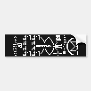 Binair Bericht van 1974 Bumpersticker