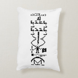 Binair Bericht van 1974 Decoratief Kussen