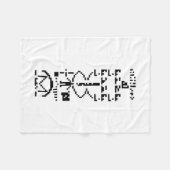 Binair Bericht van 1974 Fleece Deken (Voorkant (Horizontaal))