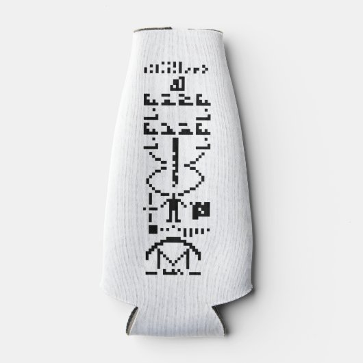 Binair Bericht van 1974 Flesjeskoeler (Voorkant)