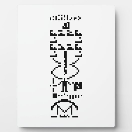 Binair Bericht van 1974 Fotoplaat (Voorkant)