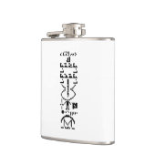 Binair Bericht van 1974 Heupfles (Links)