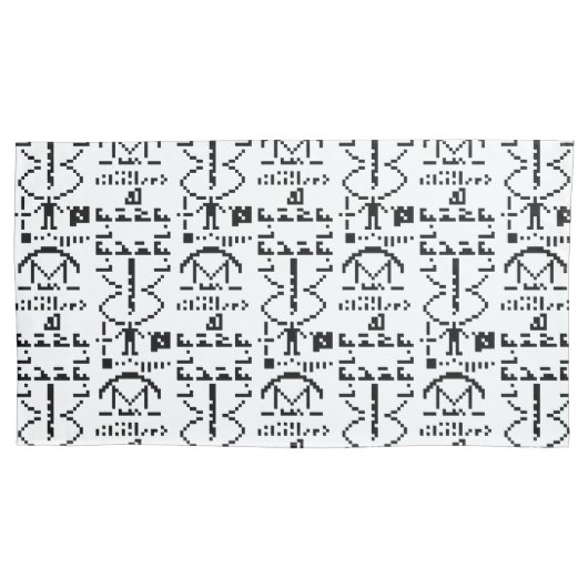 Binair Bericht van 1974 Kussensloop (Voorkant-Links)