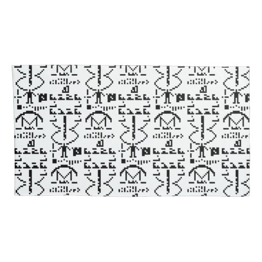 Binair Bericht van 1974 Kussensloop (Achterkant-Rechts)