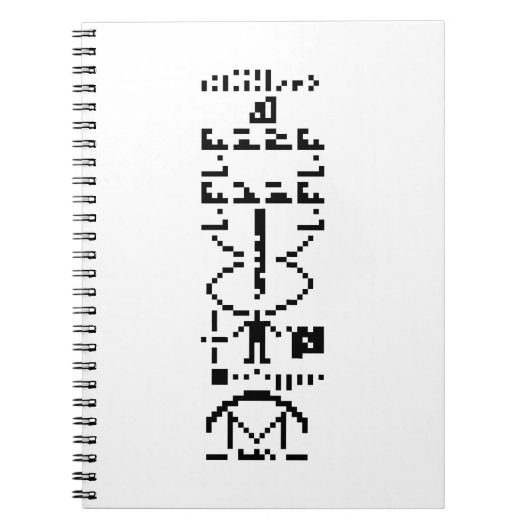 Binair Bericht van 1974 Notitieboek (Voorkant)