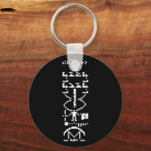 Binair Bericht van 1974 Sleutelhanger (Voorkant)