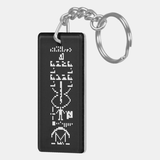 Binair Bericht van 1974 Sleutelhanger (Achterkant Rechts)