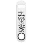 Binair Bericht van 1974 Speed Flessenopener (Voorkant)