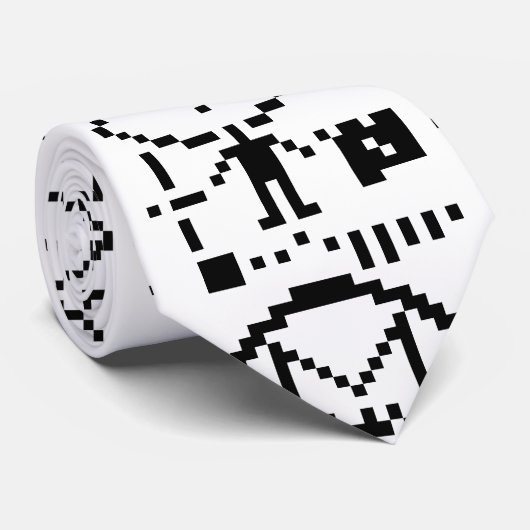 Binair Bericht van 1974 Stropdas (Opgerold)