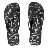 Binair Bericht van 1974 Teenslippers (Voetbed)