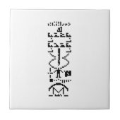 Binair Bericht van 1974 Tegeltje (Voorkant)