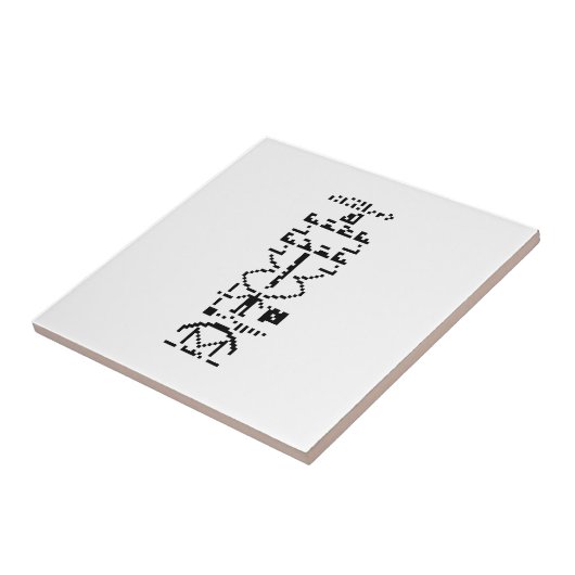 Binair Bericht van 1974 Tegeltje (Zijkant)