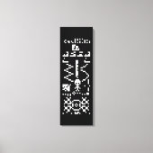 Binair berichtenantwoord van Arecibo Canvas Afdruk (Voorkant)