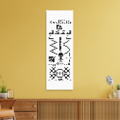 Binair berichtenantwoord van Arecibo Canvas Afdruk (Insitu (Woonkamer))