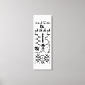 Binair berichtenantwoord van Arecibo Canvas Afdruk (Voorkant)