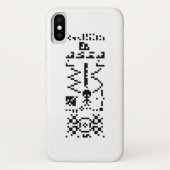 Binair berichtenantwoord van Arecibo Case-Mate iPhone Case (Achterkant)
