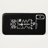 Binair berichtenantwoord van Arecibo Case-Mate iPhone Case (Achterkant (horizontaal))