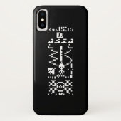 Binair berichtenantwoord van Arecibo Case-Mate iPhone Case (Achterkant)