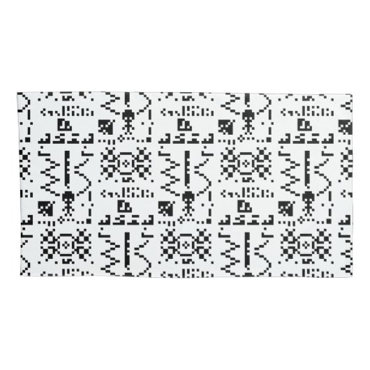 Binair berichtenantwoord van Arecibo Kussensloop (Achterkant-Rechts)