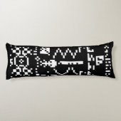 Binair berichtenantwoord van Arecibo Lichaamskussen (Achterkant)