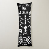 Binair berichtenantwoord van Arecibo Lichaamskussen (Achterkant (Verticaal))