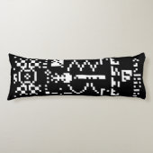 Binair berichtenantwoord van Arecibo Lichaamskussen (Voorkant)